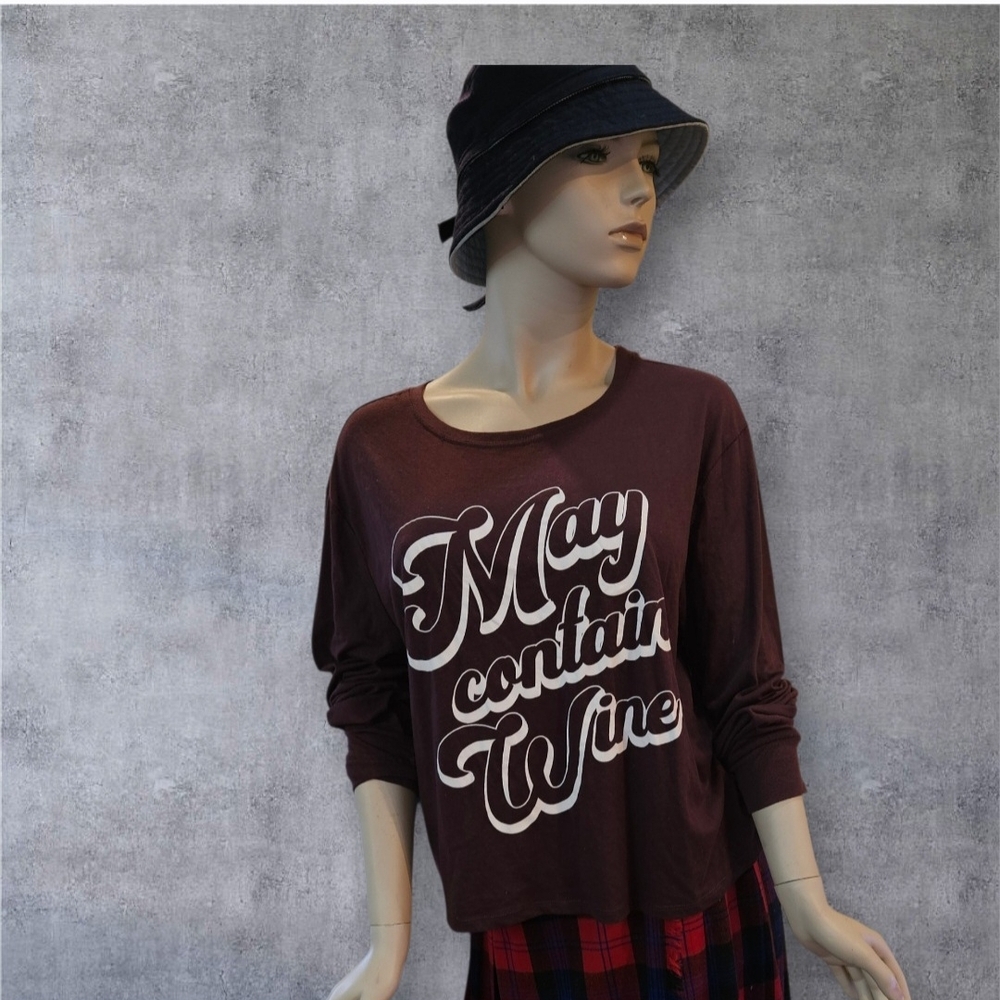 May Contain WINE  LS Top XL ZOE + LIV